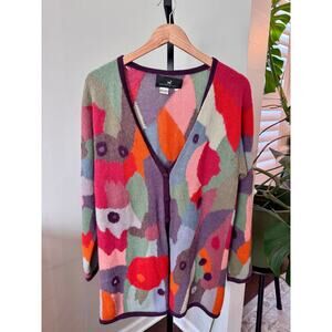 Peruvian Connection Patch Colorful Sweater